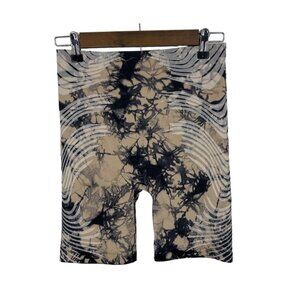 Athleta Motivate Seamless Short Tie Dye Print Biker Shorts Size M
